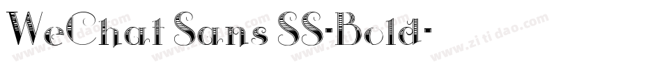 WeChat Sans SS-Bold字体转换